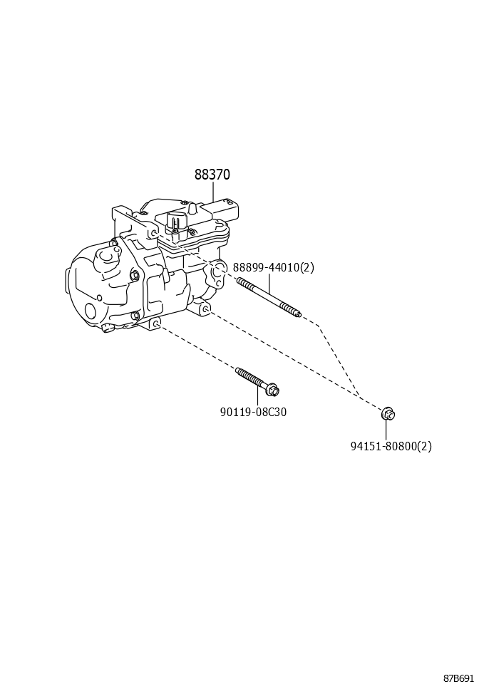 Compressor Assembly, W/Motor