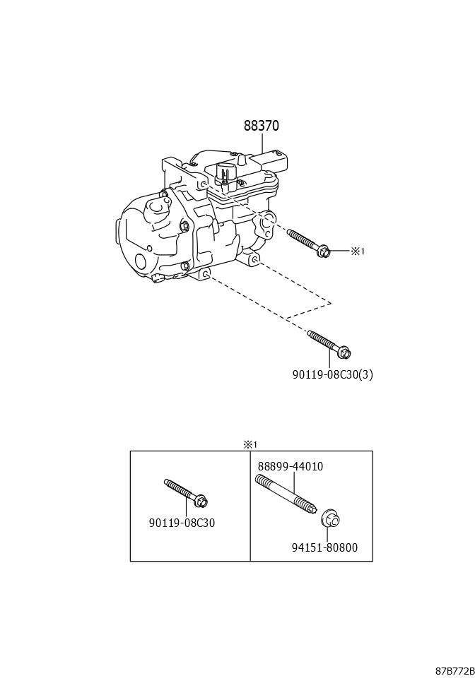 Compressor Assembly, W/Motor