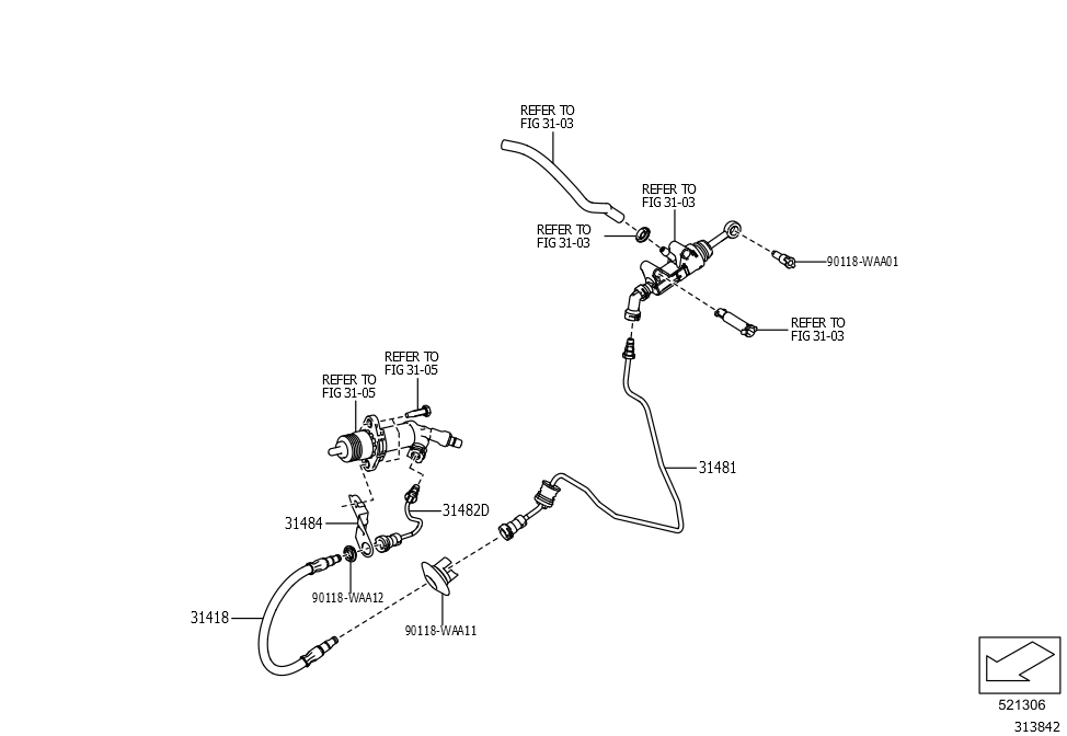 Bracket, Flexible Hose