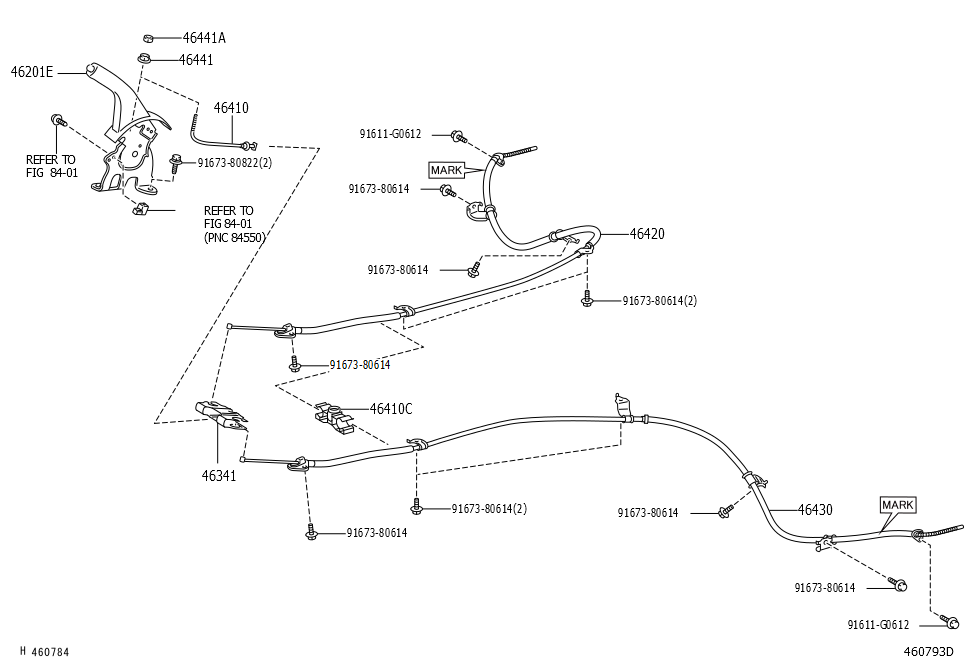 Parking Brake Cable Assembly #2