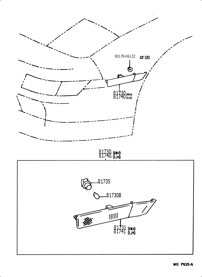 Side Marker Lamp Assembly Front Left Hand