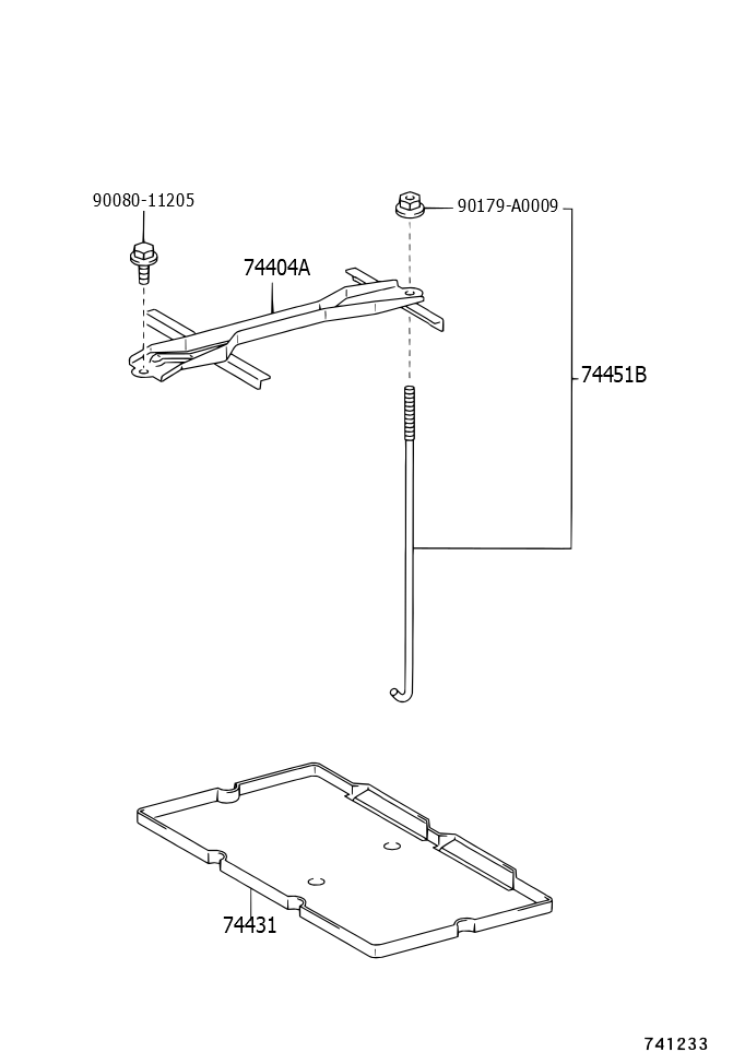 Bolt, Battery Clamp, No.2