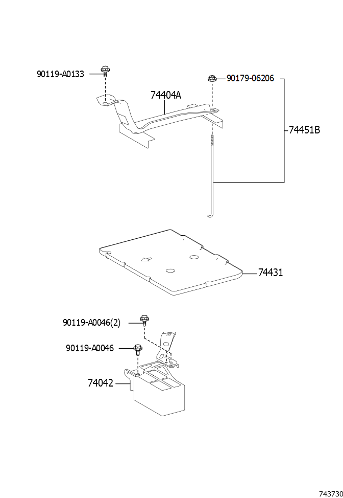 Bolt, Battery Clamp, No.2